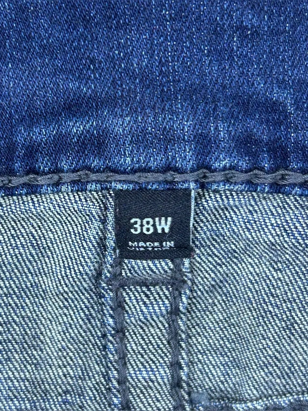 True Religion Ricky Relaxed Straight Super T Jeans Mens 38x32 Flap Pocket Y2K